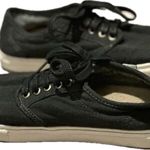 Sanuk | Men's Black Canvas Sneakers | Size 9 |